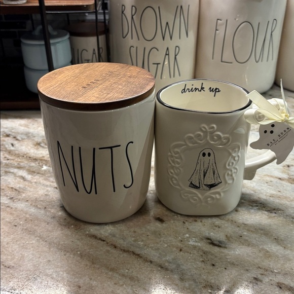 Rae Dunn White Ceramic Nut Cellar - Picture 4 of 4